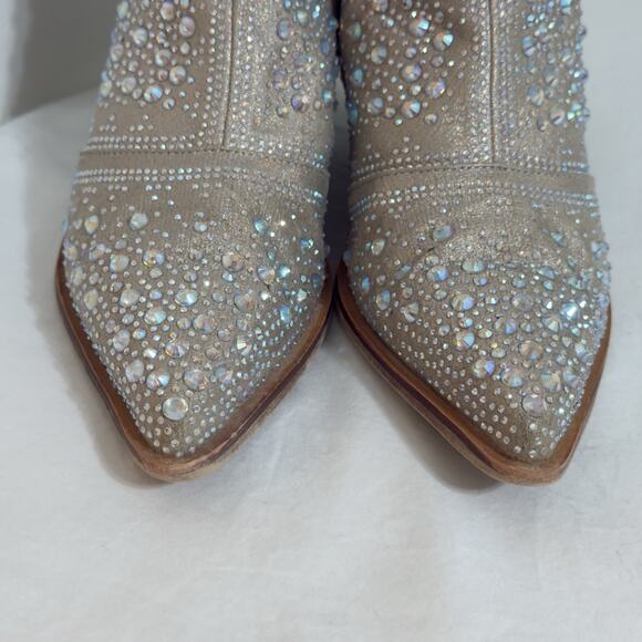 Isnow Women’s Ankle Boots Size 6 – Rhinestone Detail, Sparkly Fashion - Picture 8 of 15